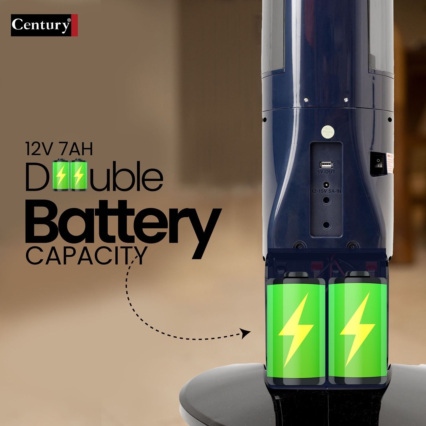 Century Double Battery