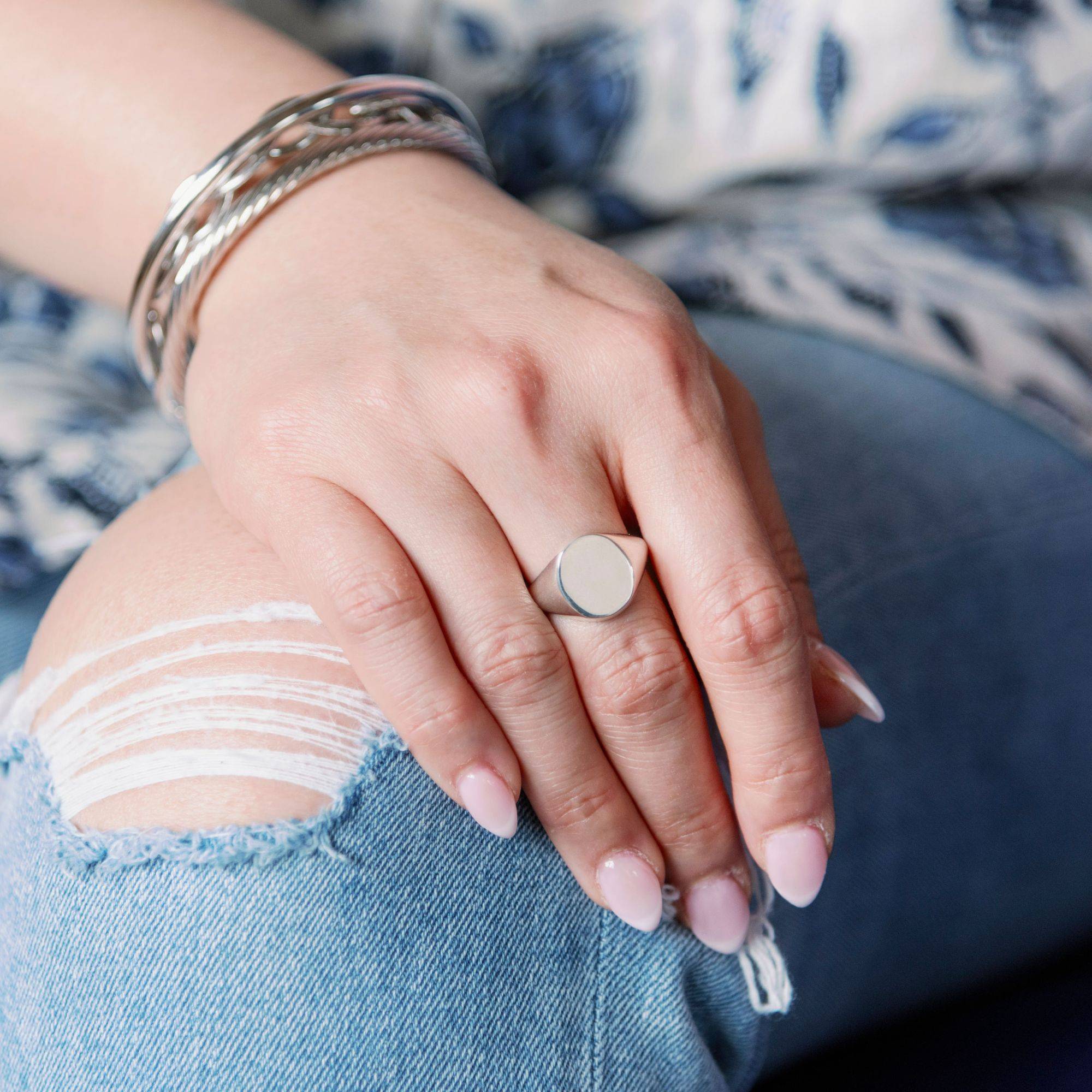 sterling silver signet ring
