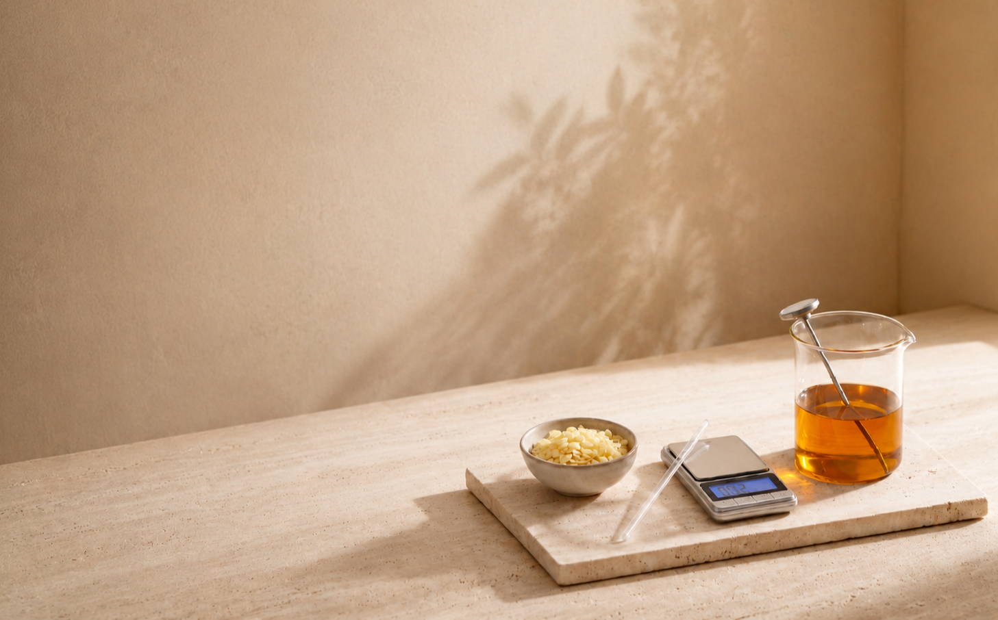 A glass of tea, a phone, and a bowl of dessert on a table.