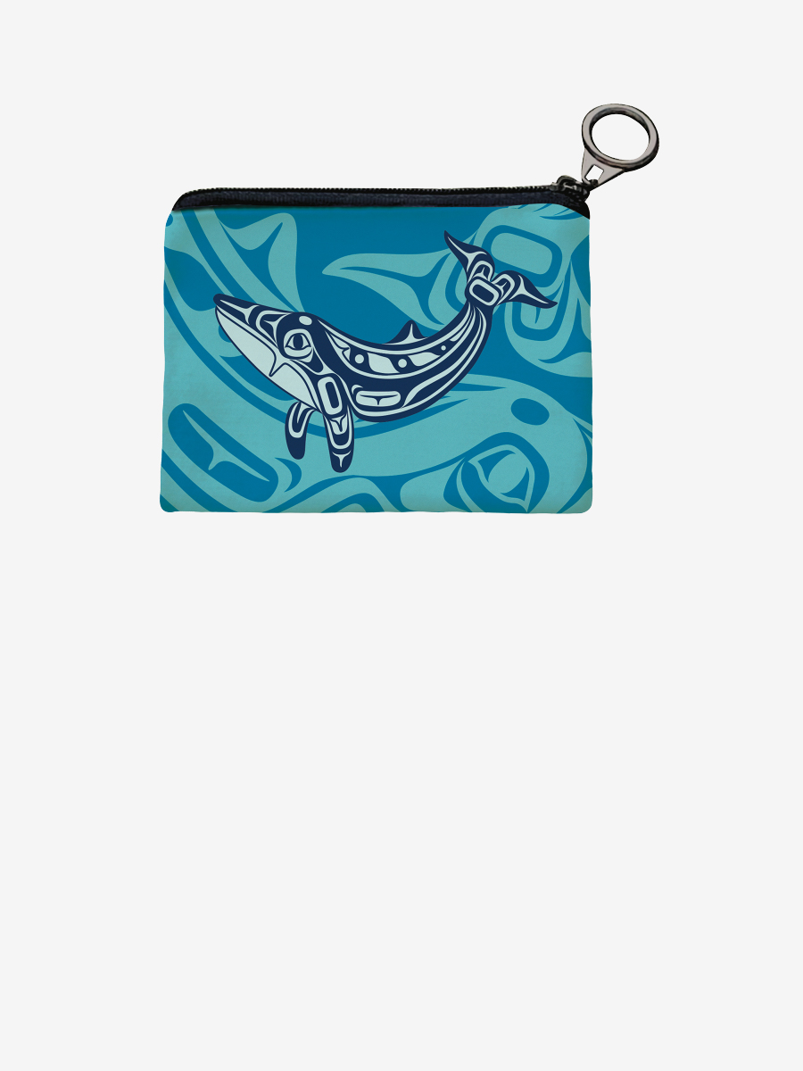 Humpback Whale Coin Purse by Gordon White, Haida