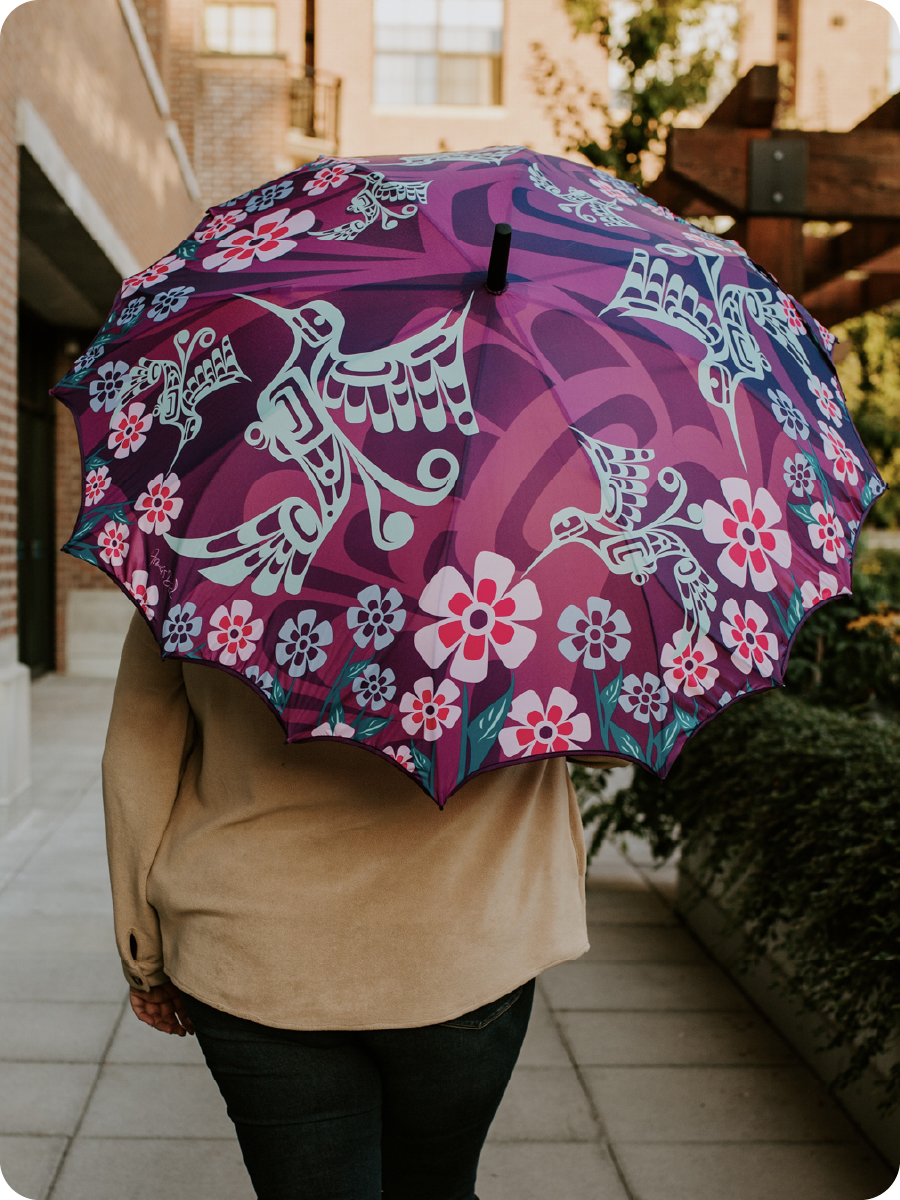 Umbrellas featuring authentic Indigenous artwork — Native Northwest