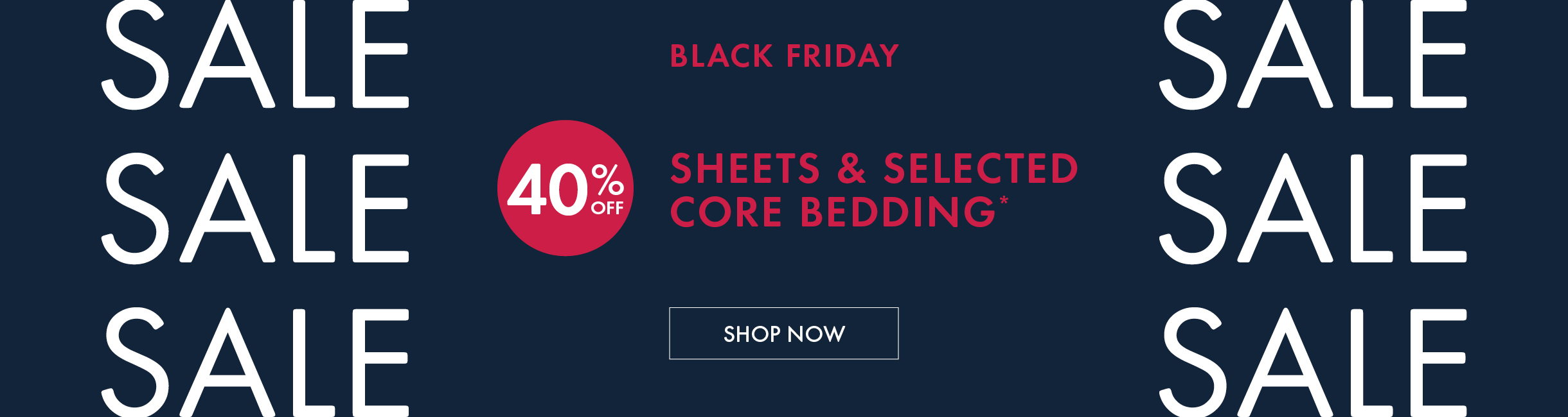 Black Friday sale: 40% off select items, shop now!