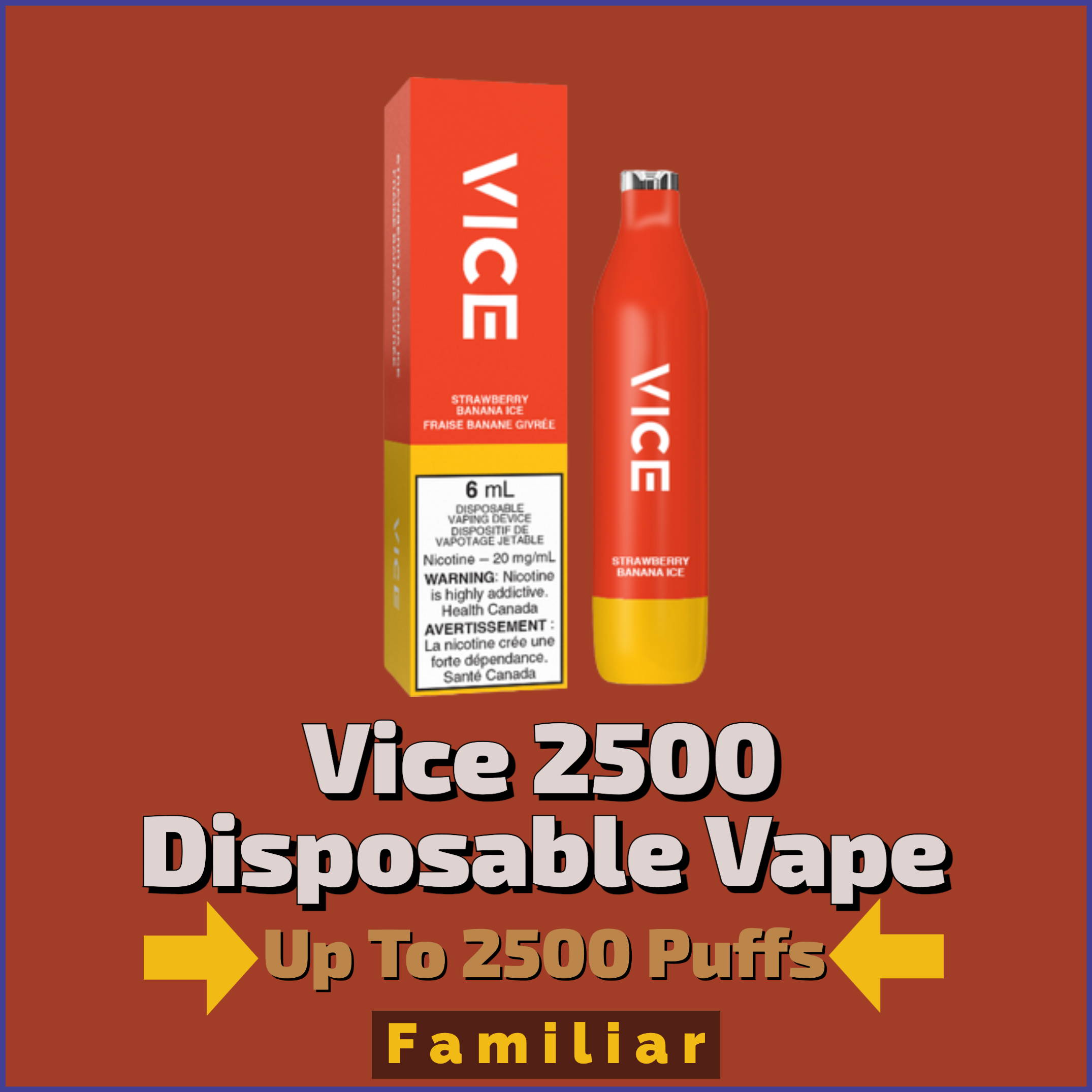 Vice 2500 Disposable Vape | Jupiter Cannabis Winnipeg