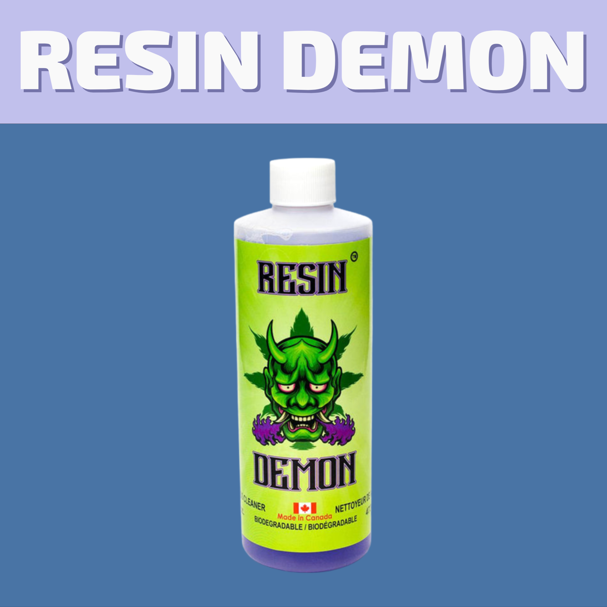 Buy Resin Demon and other bong cleaners for same day delivery or visit the best cannabis store on 580 Academy Road.   