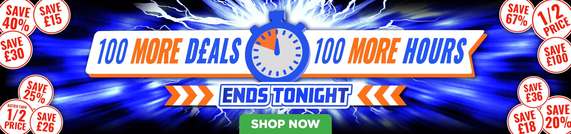 100 More Deals, 100 More Hours, Ends Tonight