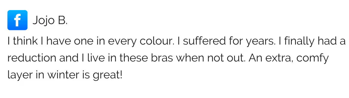 breast reduction bra