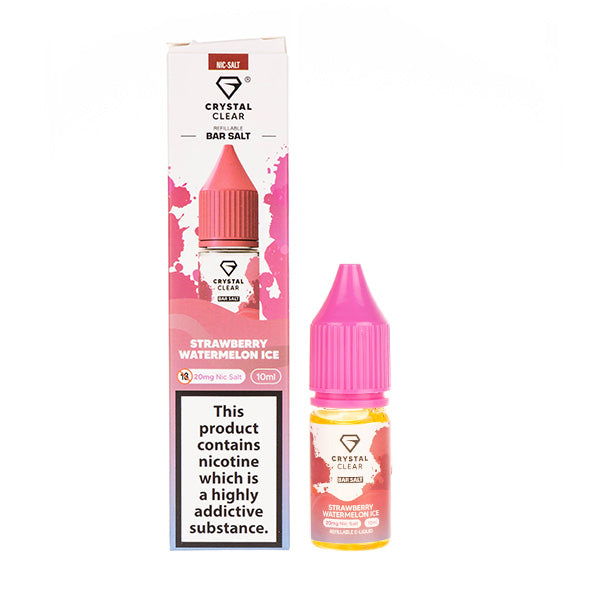 Strawberry Watermelon Ice Nic Salt E-Liquid by Crystal Clear