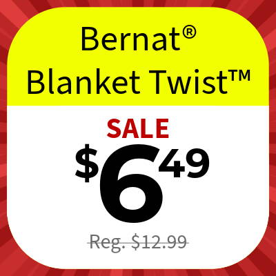Bernat® Blanket Twist™ — SALE $6.49 (Reg. $12.99)