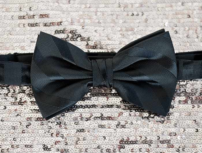 Women Long Silk Bow Tie, Ladies Satin Self Necktie/Ribbon BowTie