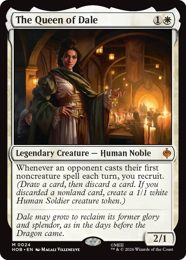 The Queen of Dale from the MTG/The Hobbit crossover.