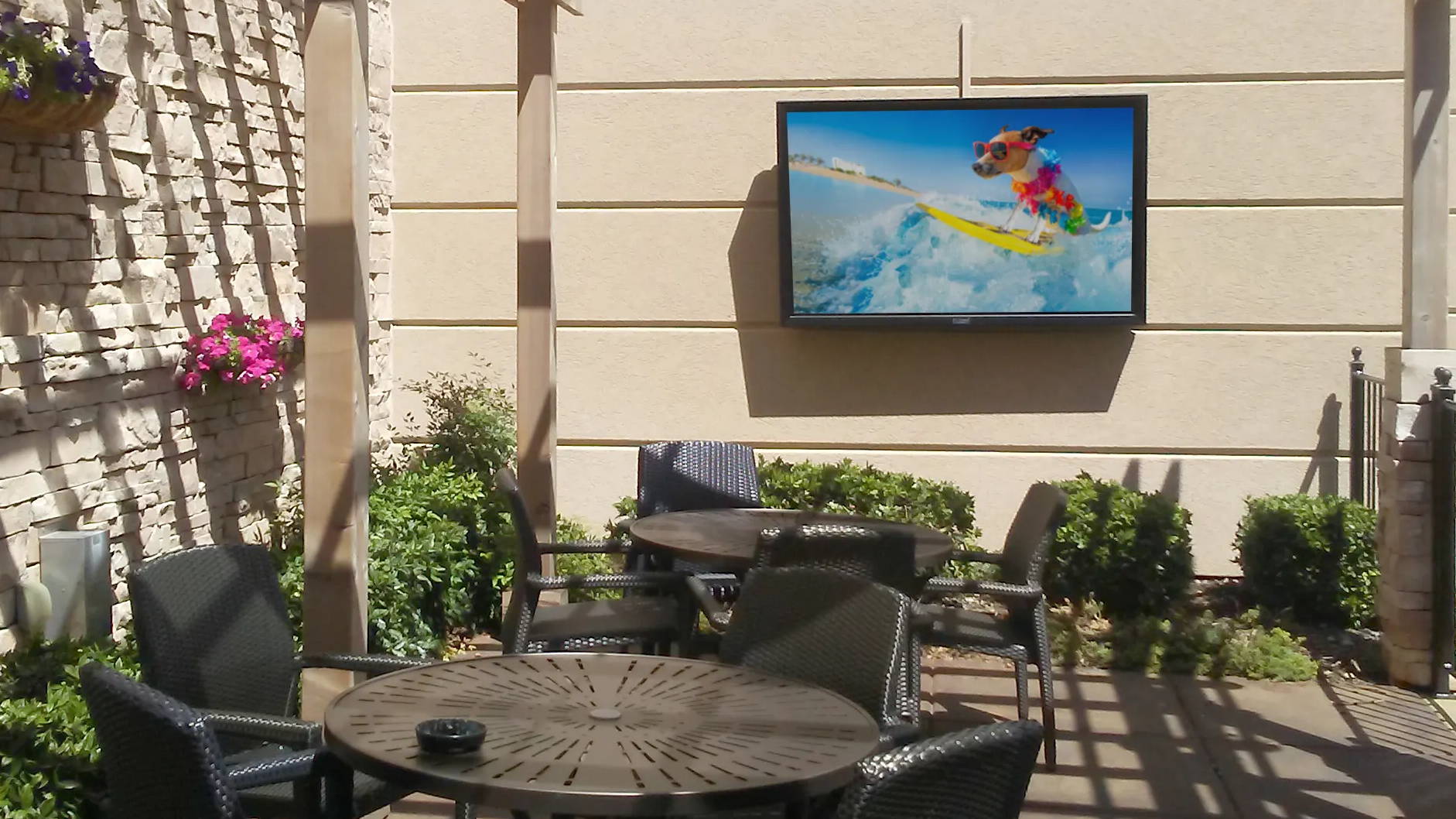 The TV shield TV for patio