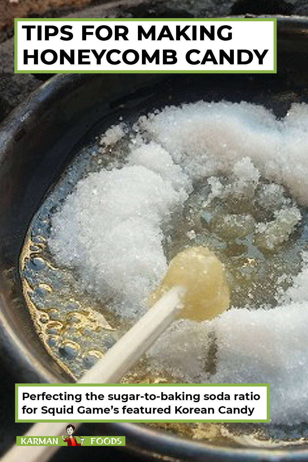 How to Make Korean Honeycomb Candy from Squid Game
