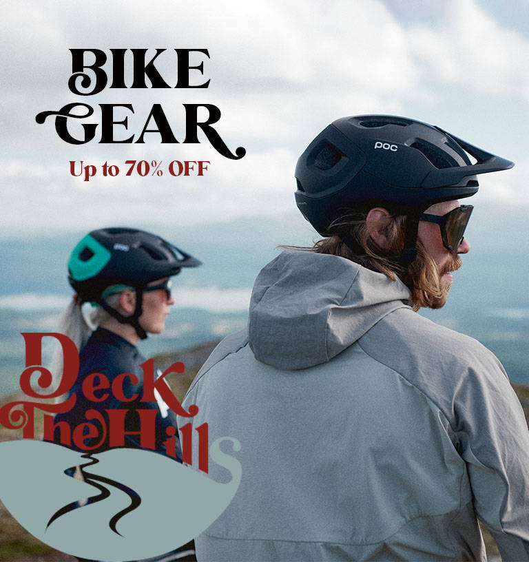 deck the hills: bike gear up to 70% off
