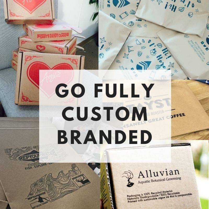 Order custom business stickers that can be fully branded and colored