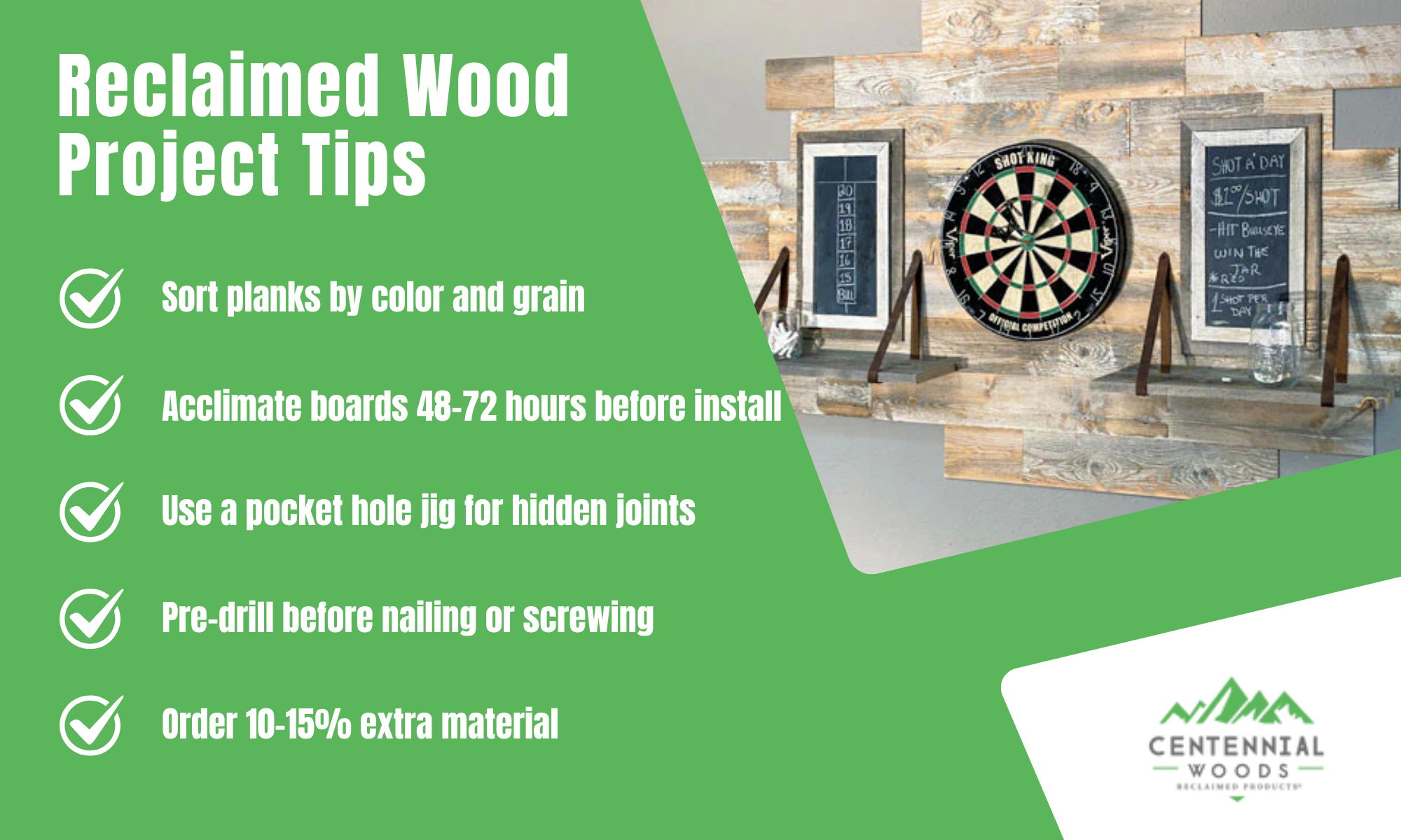 Infographic: Reclaimed Wood Project Tips