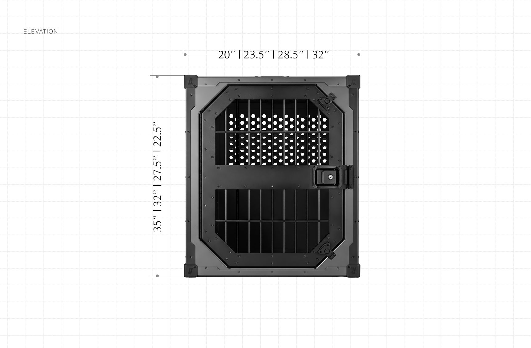RYFA DOZER STATIONARY DOG CRATE