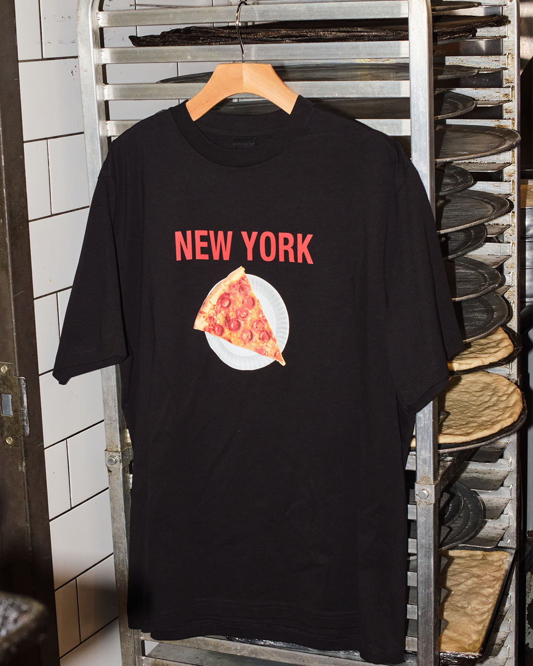Black t-shirt with 