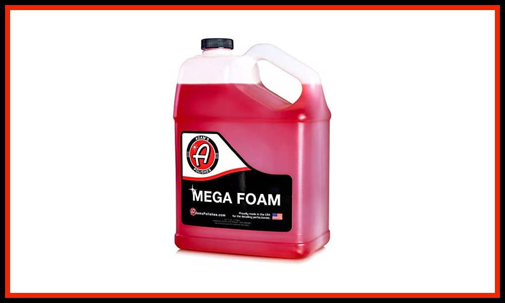  Adam's Polishes Mega Foam 5 Gallon- pH For Foam Cannon,  Pressure Washer or Foam Gun, Concentrated Car Detailing & Cleaning  Detergent Soap, Won't Strip Car Wax or Ceramic Coating : Automotive