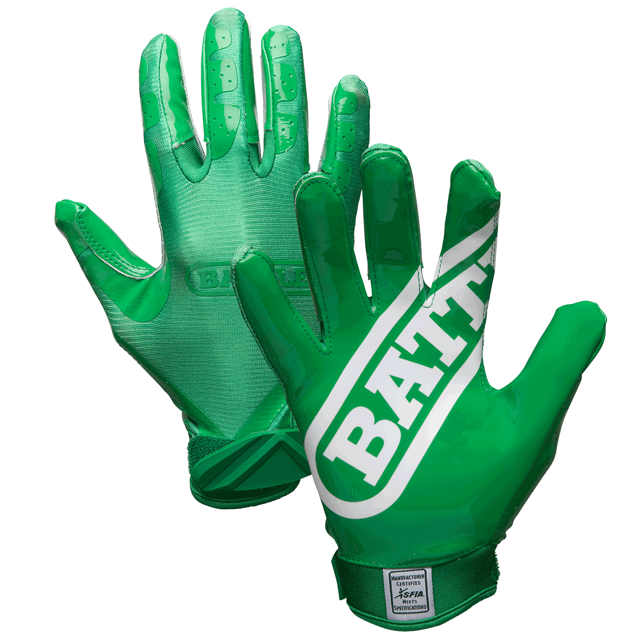 Green Football Gloves