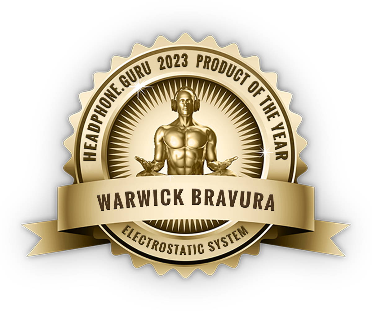 Headphone Guru award for Warwick Acoustics Bravura Headphone System 