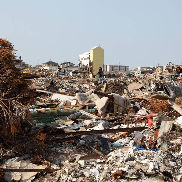 tsunami natural disaster leaves thousands without clean water or food