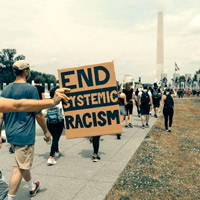 End Racism Picket sign