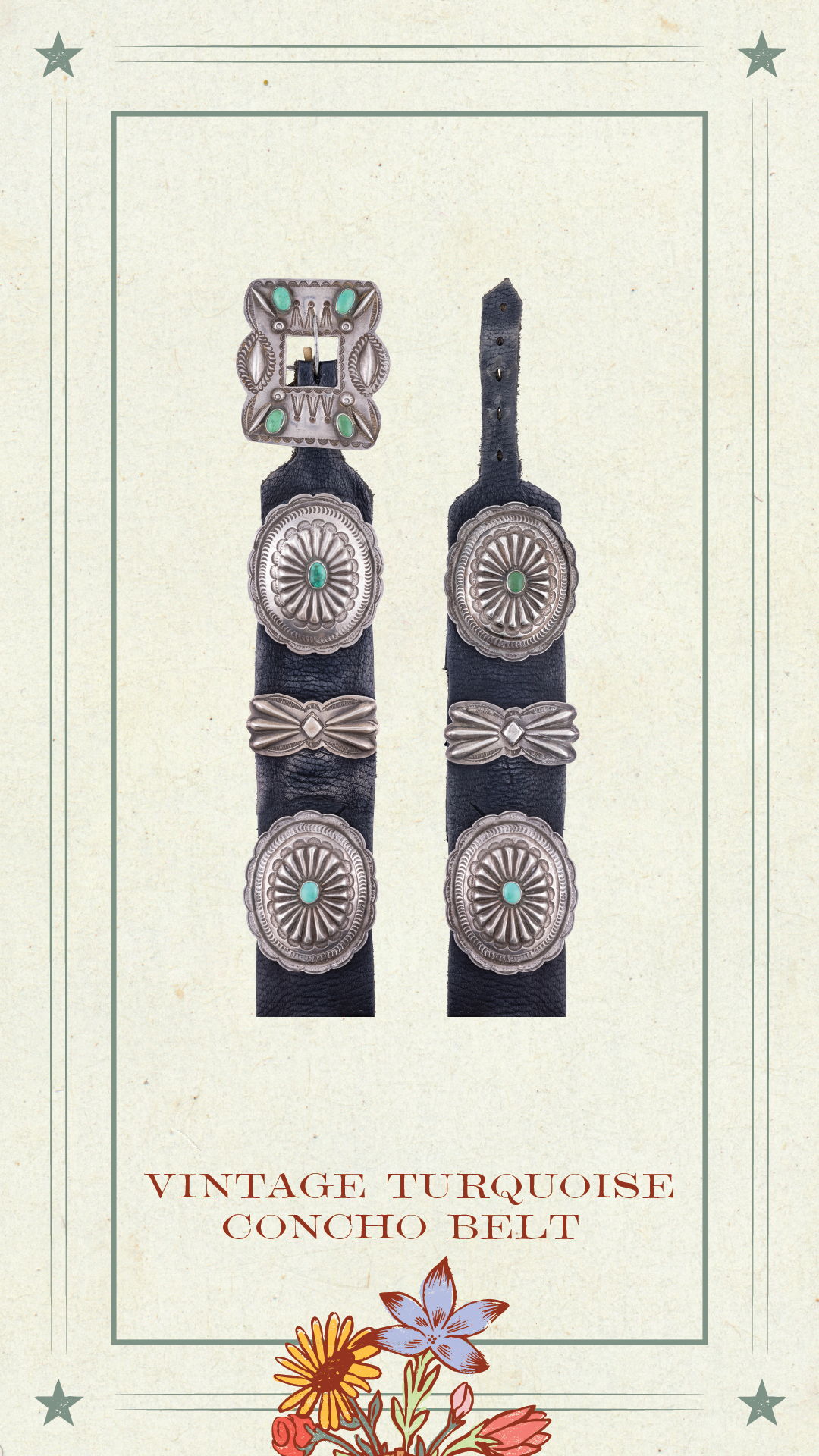 Mothers Day Gift Guide, Vintage Concho Belt.