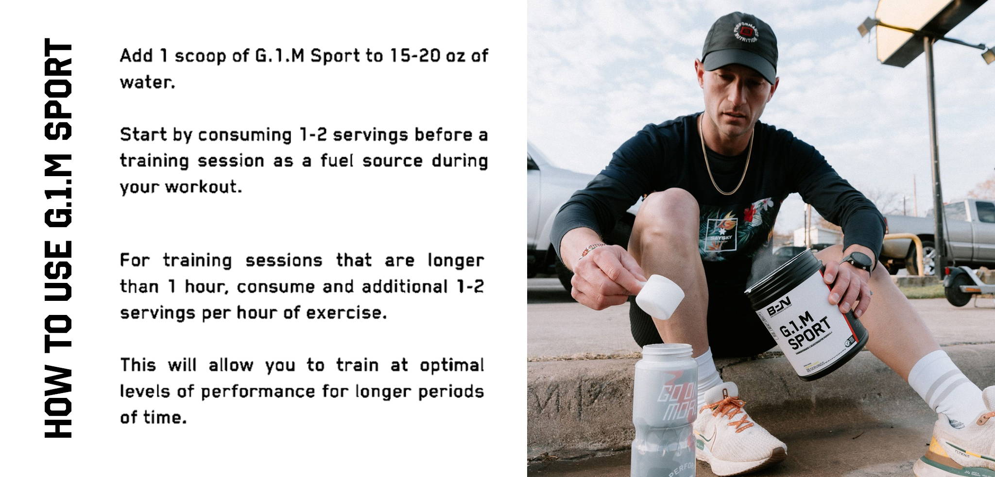 How to use G.1.M Sport infographic.