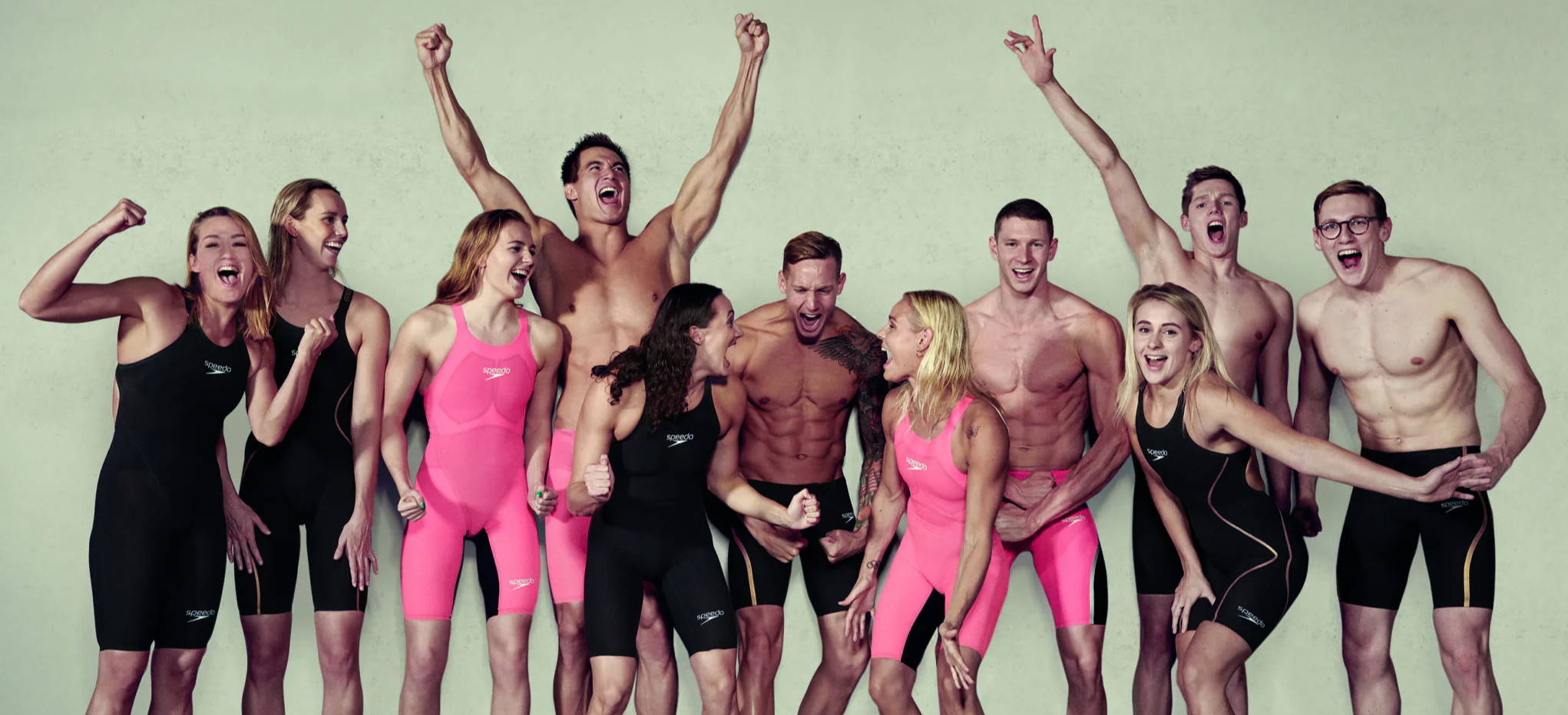 Australian swimming team wearing Speedo