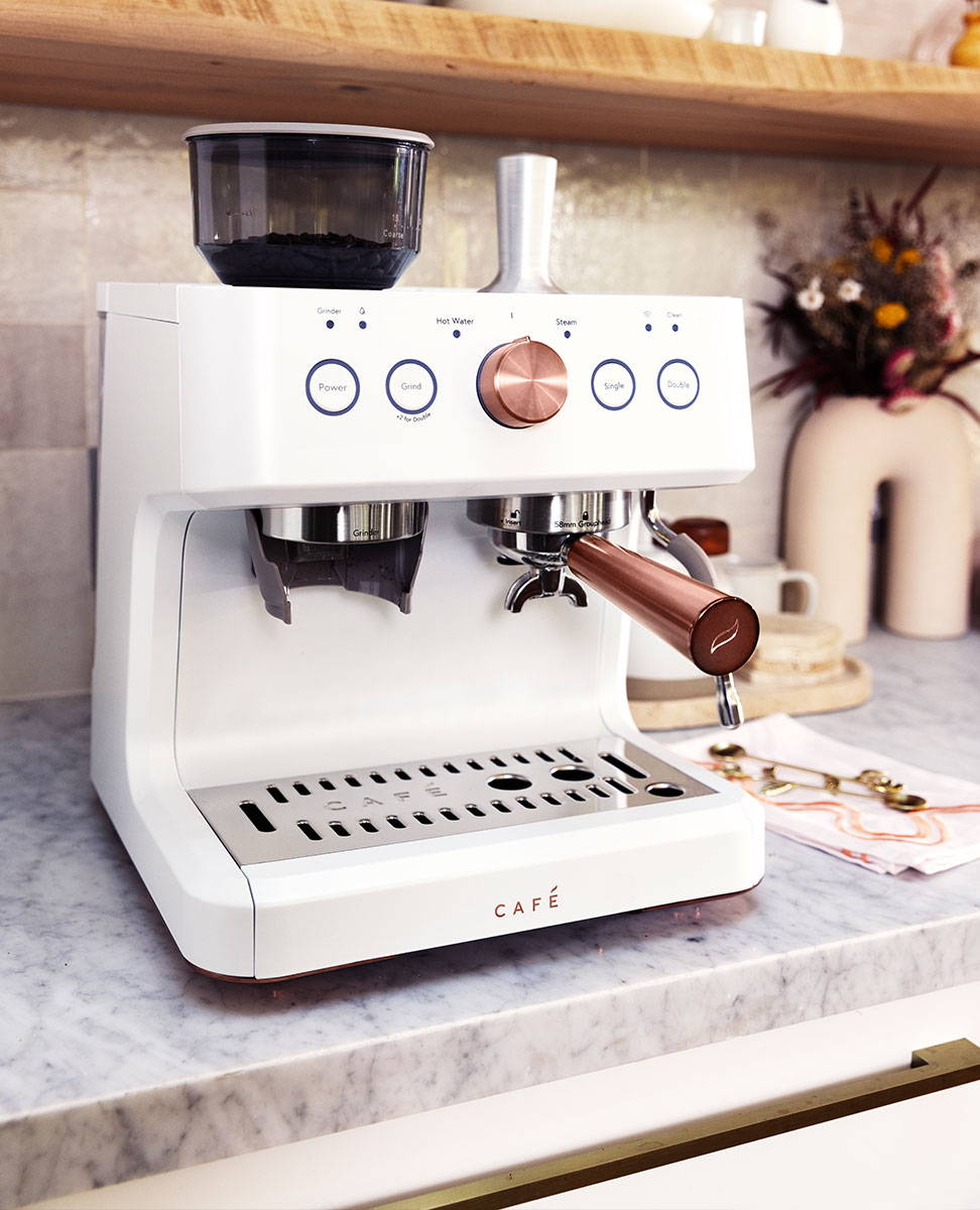 Cafe Matte White Bellissimo Espresso Machine
