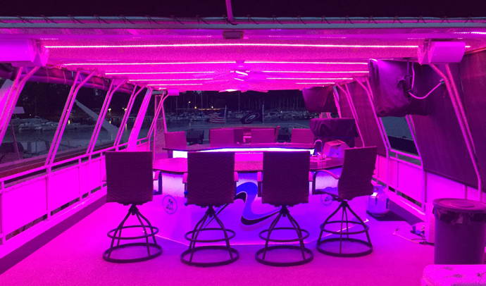 Boat lighting ideas using color RGB LED strip lights