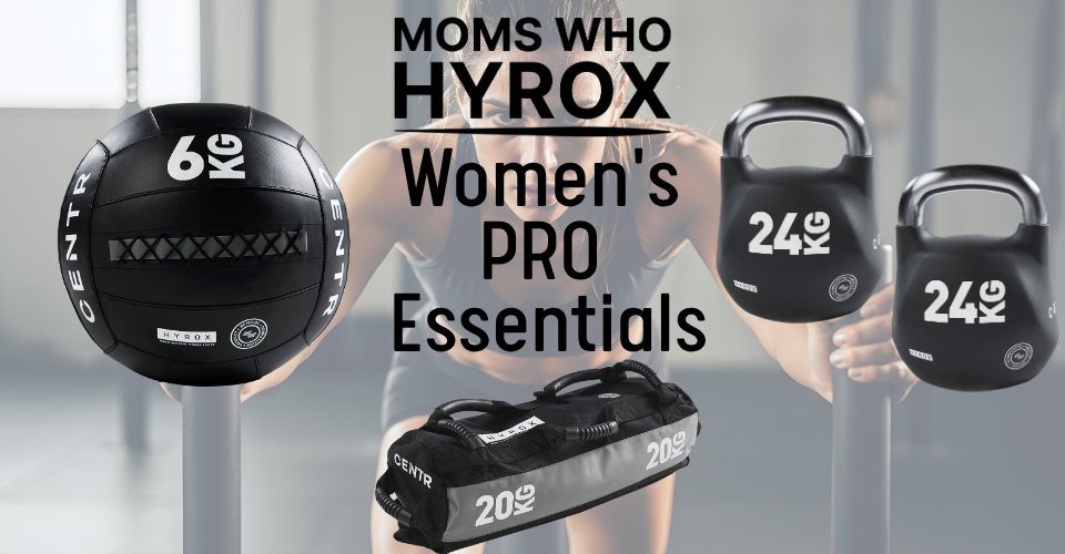 Fitness equipment for women, featuring weights and accessories for HYROX training.