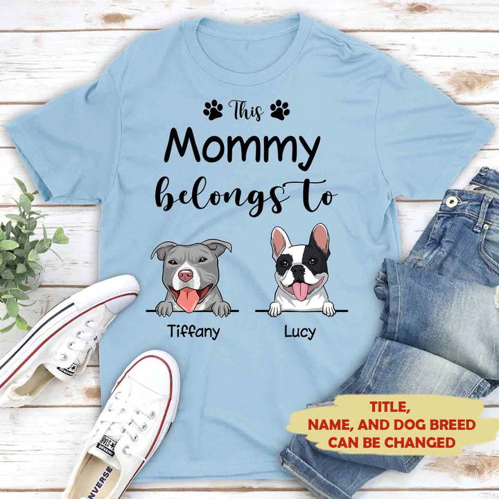 THIS GRANDMA BELONGS TO - PERSONALIZED CUSTOM UNISEX T-SHIRT
