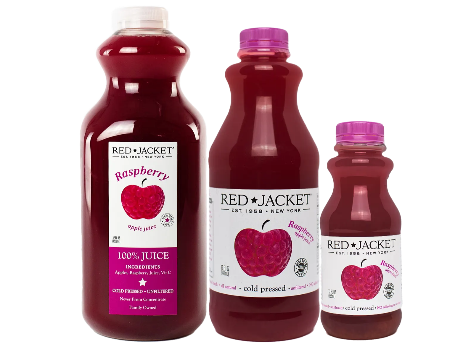 raspberry juice bottles