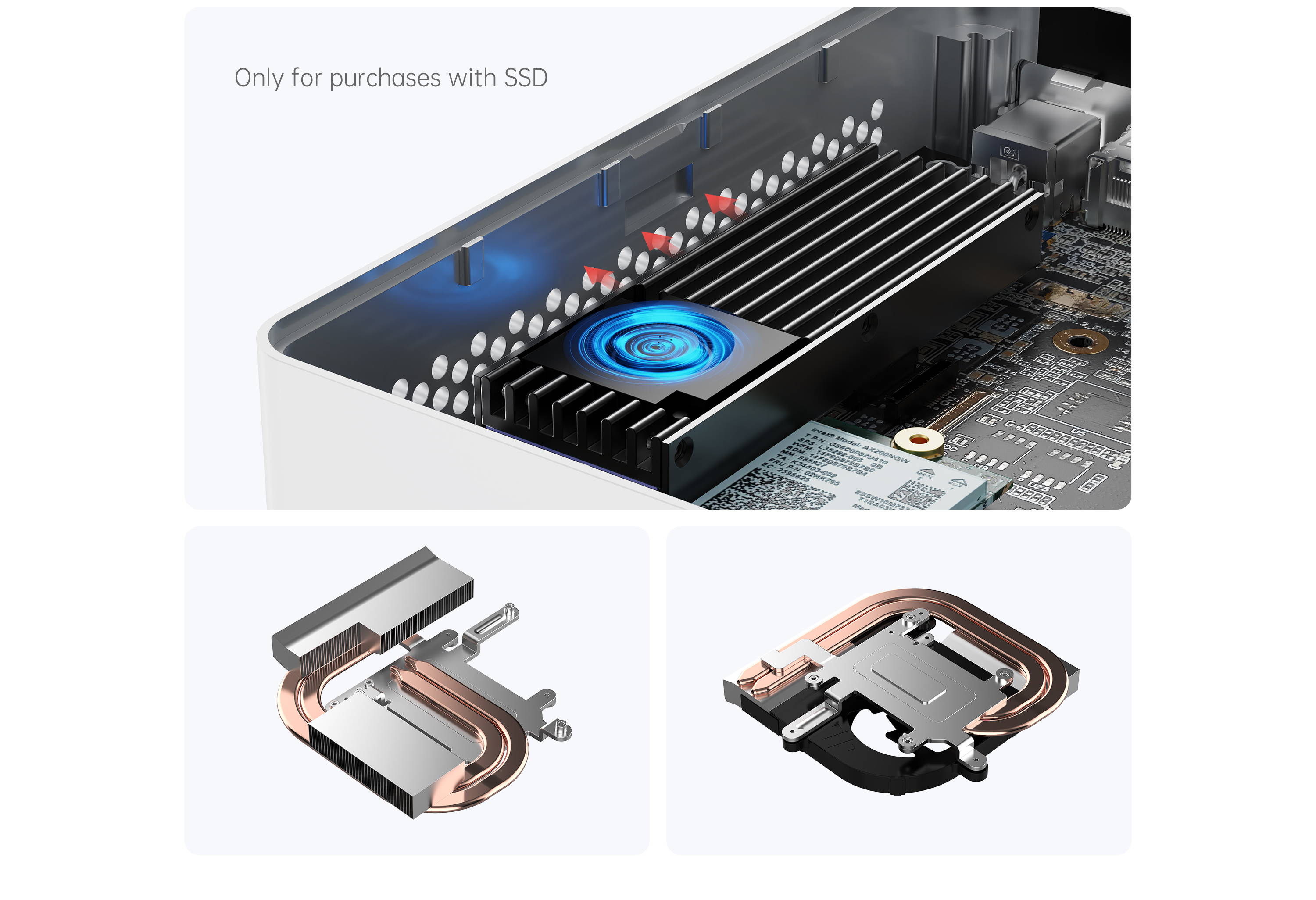 MINISFORUM Mini PC NAB5 Intel Core i5-12450H Processor up to 4.4GHz 32GB  RAM DDR4 512GB PCIe4.0 SSD Dual LAN Mini Desktop Computer,2 x HDMI,3 x USB
