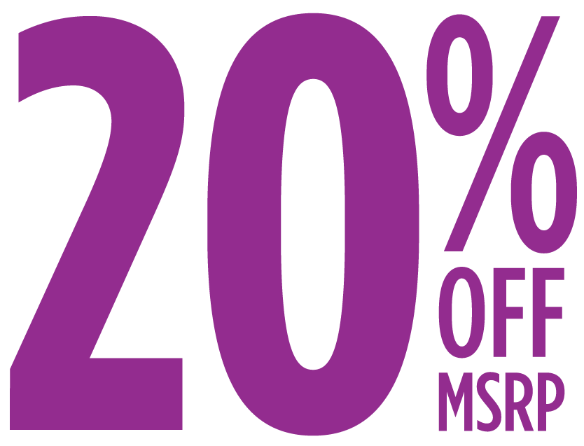 20% OFF MSRP