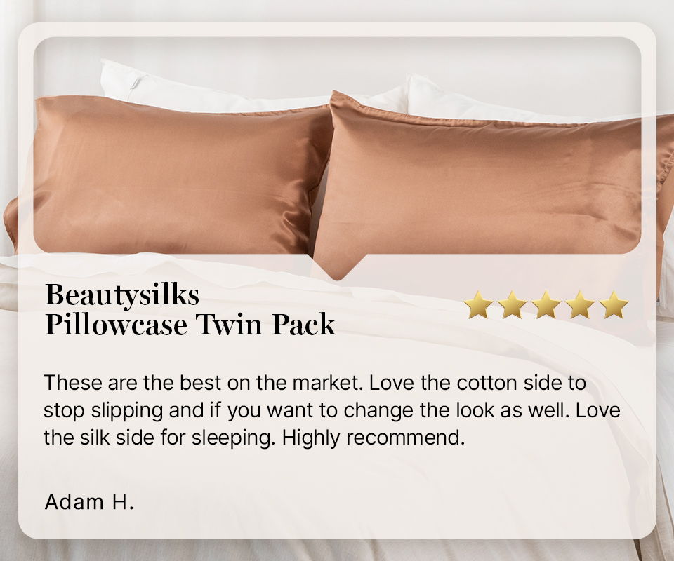 BeautySilks Pillowcase Twin Pack