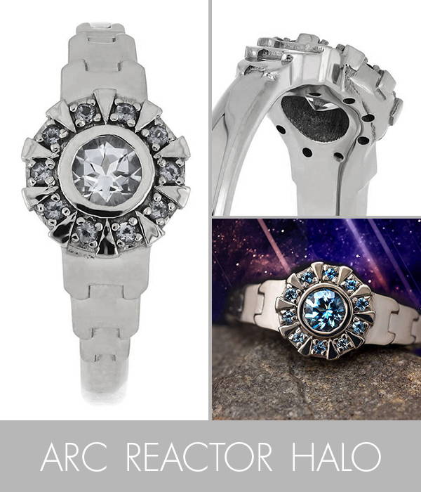 Arc Reactor Iron Man Engagement Ring