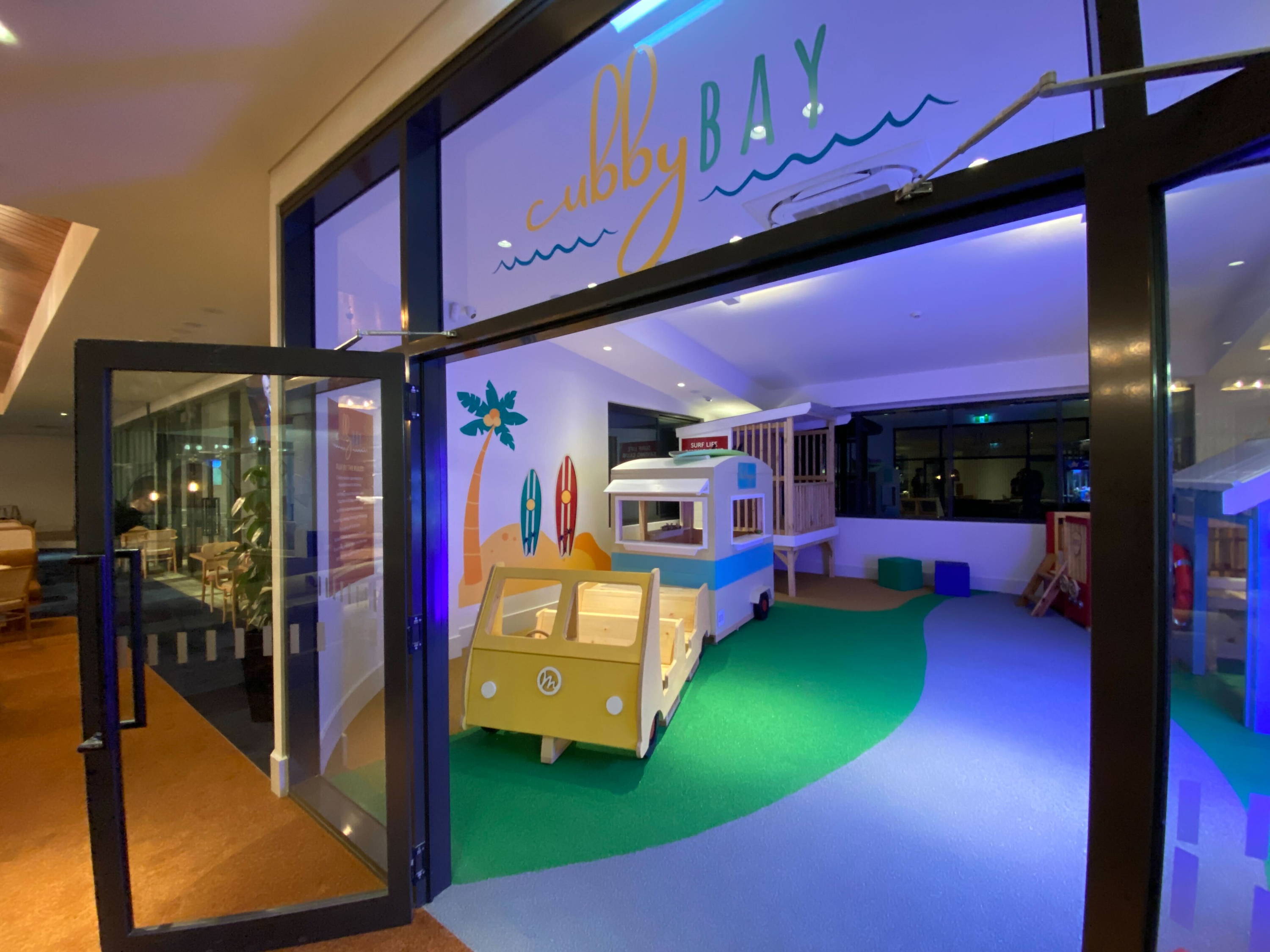 Castle & Cubby installation of inside play area at Club Malua on the south coast of NSW