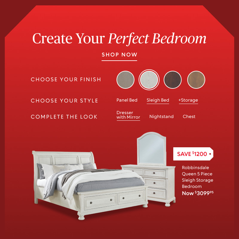 Create Your Perfect Bedroom​ with 4 different finishes and multiple options