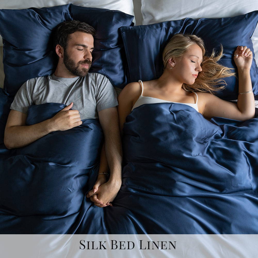 Full range of silk bed sheets