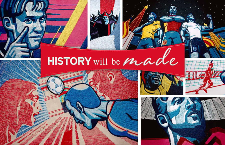 2018 FIFA World Cup embroidery trailer