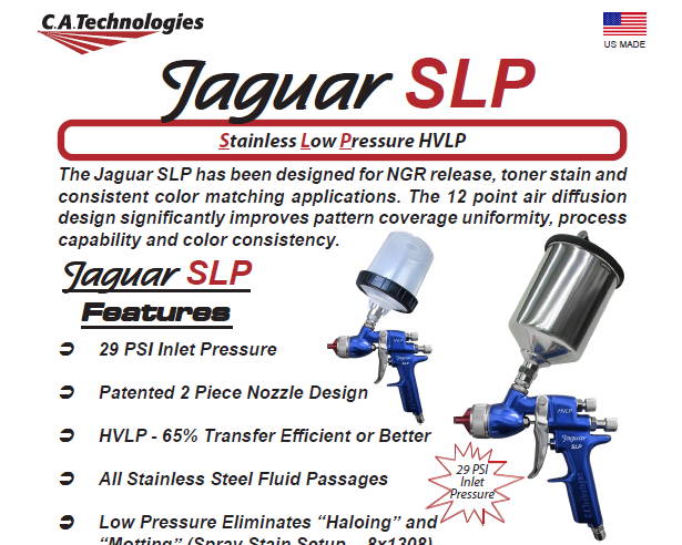 CA Technologies Jaguar SLP Sales Sheet
