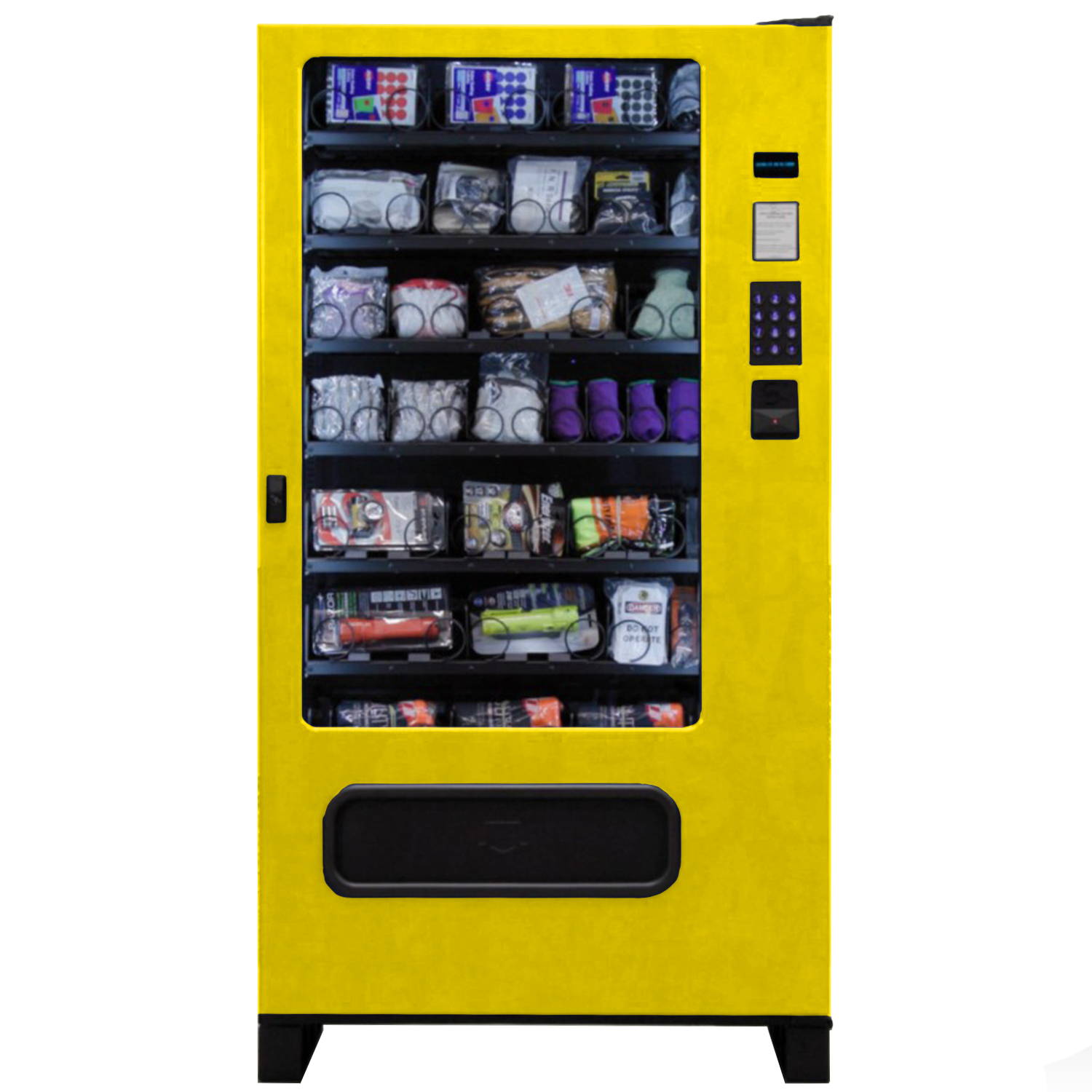 Industrial PPE Vending machine with PPE supplies.