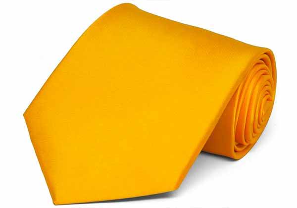 Yellow topaz solid tie