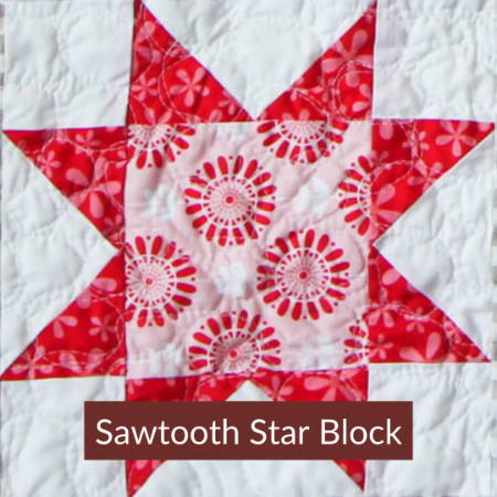 Simple Sawtooth Star Quilt Block