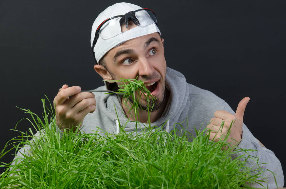 man-eating-grass