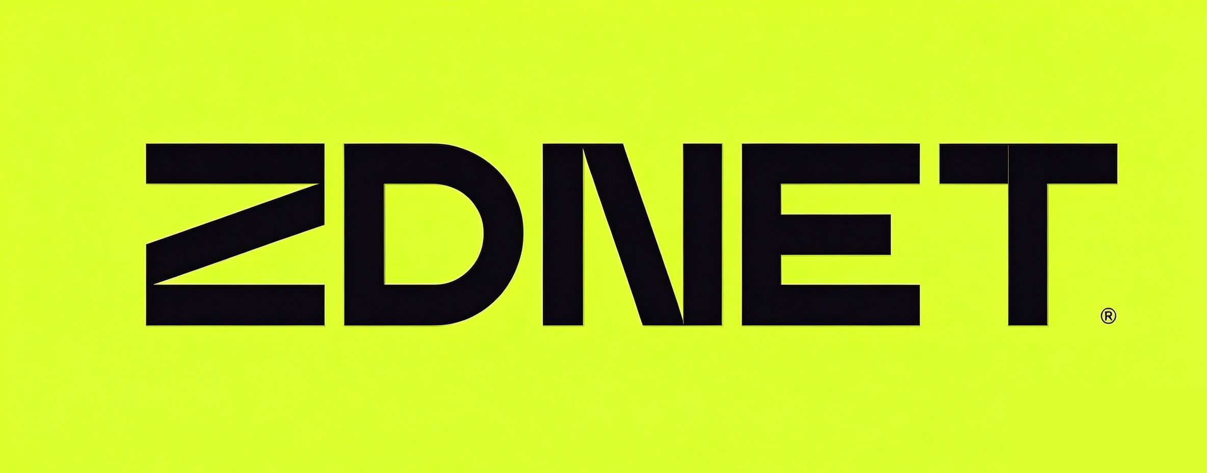 ZDNet logo on a bright yellow background.