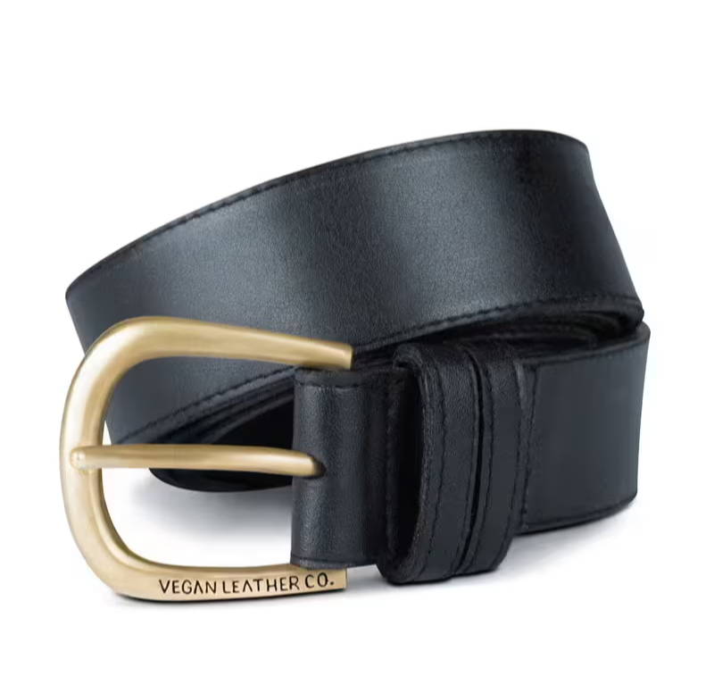 Vegan Mens belt made from cactus leather