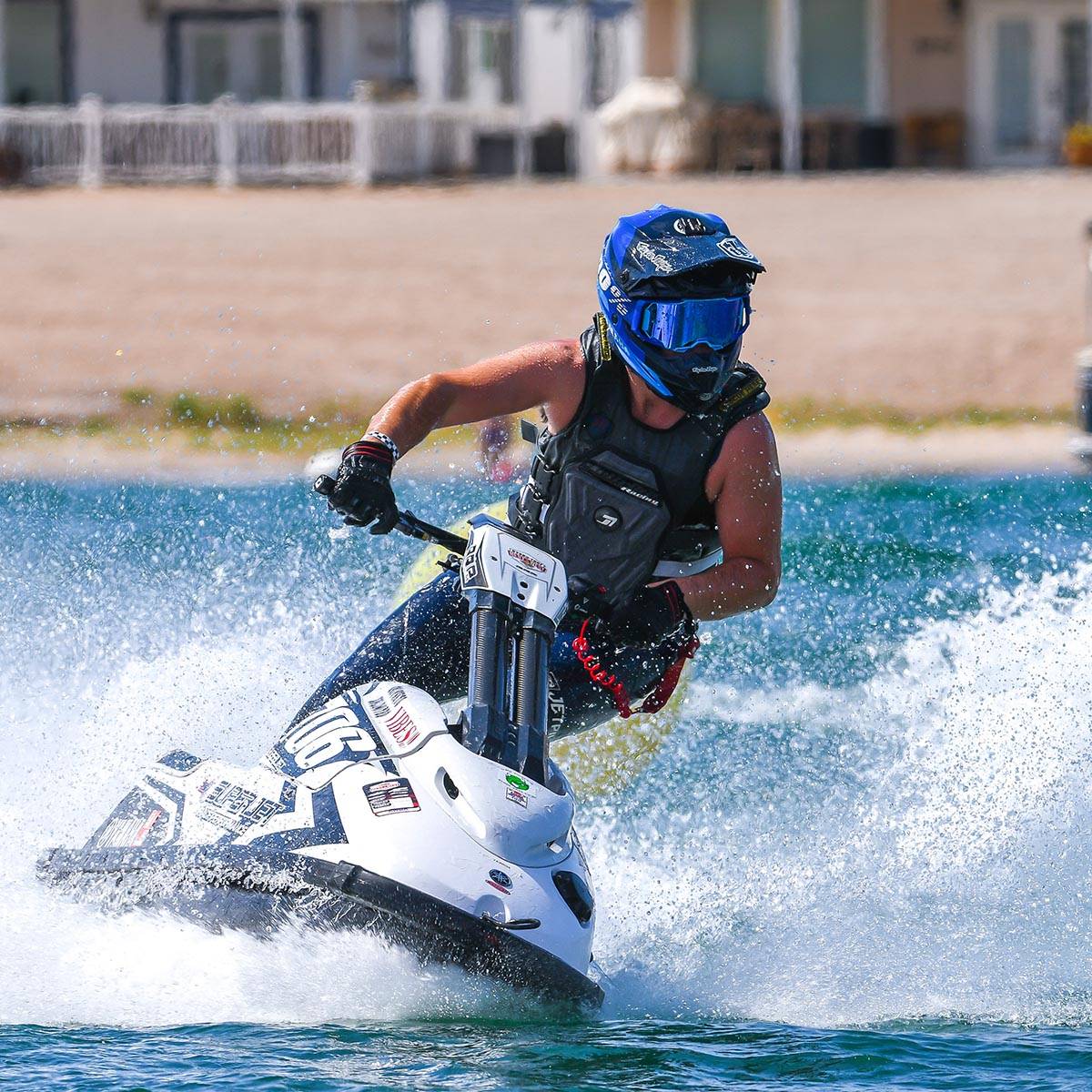 Team Vintage JetSki Member Collin on Ski